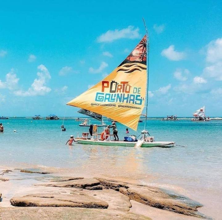 Lindo Apartamento Porto De Galinhas - Ipojuca - Com Churrasqueira E Piscina Екстериор снимка