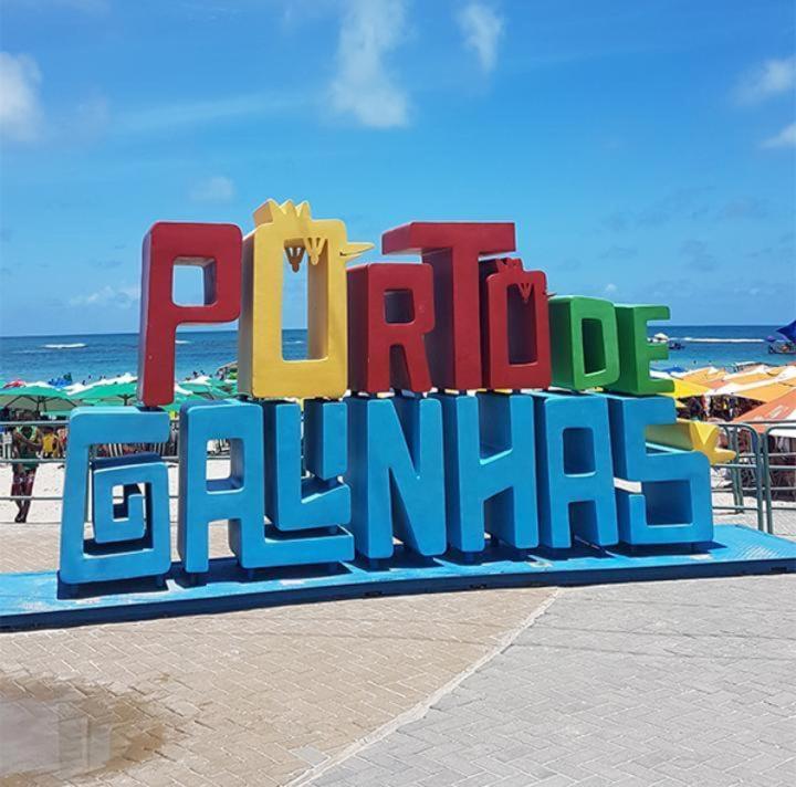 Lindo Apartamento Porto De Galinhas - Ipojuca - Com Churrasqueira E Piscina Екстериор снимка